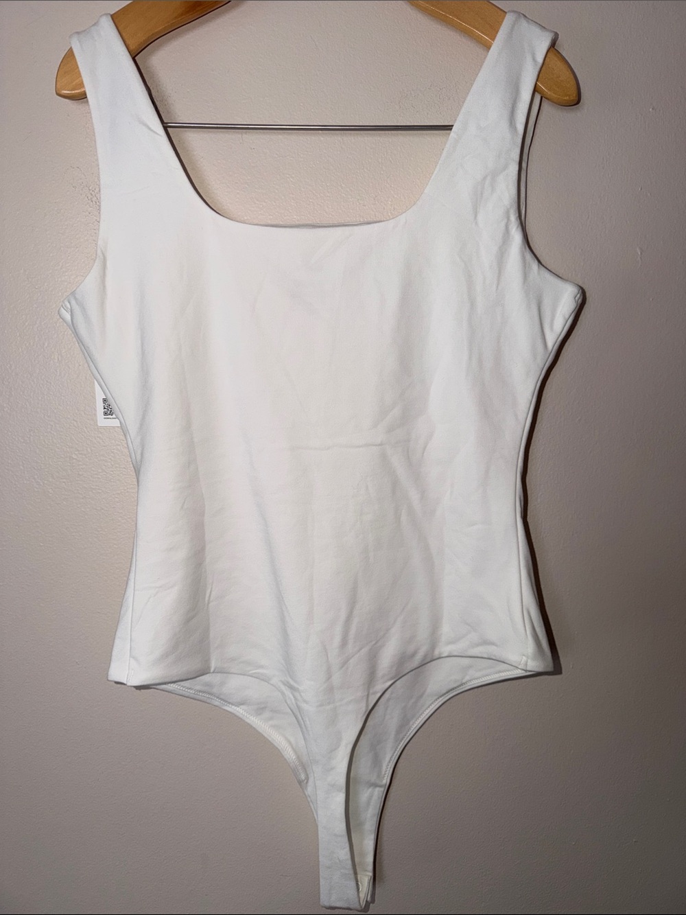 Quince Stretch Cotton Jersey Square Neck Tank Bodysuit Size M - Picture 4 of 5